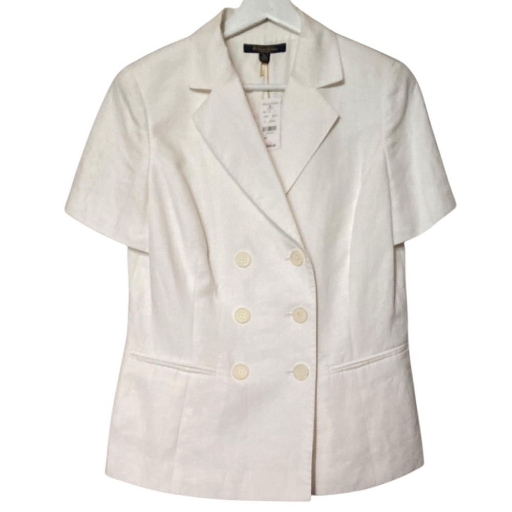 Brooks Brothers Double-Breasted Irish Linen Blazer